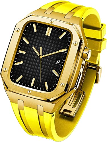 Kit boîtier antichoc bracelet de montre étanche en fluororubber iWatch 45 mm 44 mm