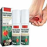 60ml (2.02 Fl Oz) Ayurvedic Foot Spray | Herbal Spraay for Feet, Ankles & Legs (30ml Each), 2Pack