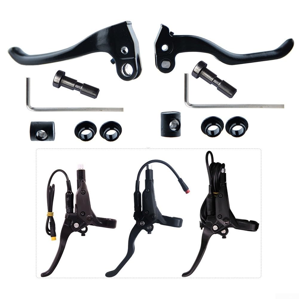 QOXEZY Leva del freno per bici, maniglia del freno a disco idraulica, per GOODTASTE, XOD, LiTing, Jiazhu Power Off, 120 mm/103 mm, Nero