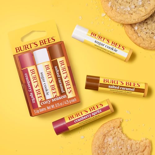 Image of Burt's Bees Cozy Season Lip Balm Set, Natural Origin Lip Care, 3 Tubes, 0.15 oz.
