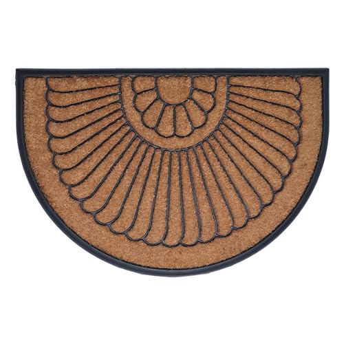 Calloway Mills Shell Coir and Rubber Heavy-Duty 24" X 36" Over-Sized Doormat