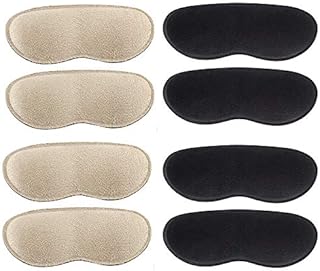 4 Pairs Heel Grips for Men and Women, Heel Pads for Shoes Too Big, Self-Adhesive Heel Cushion Inserts for Loose Shoes - Heel Pain Relief Bunion Callus Blisters