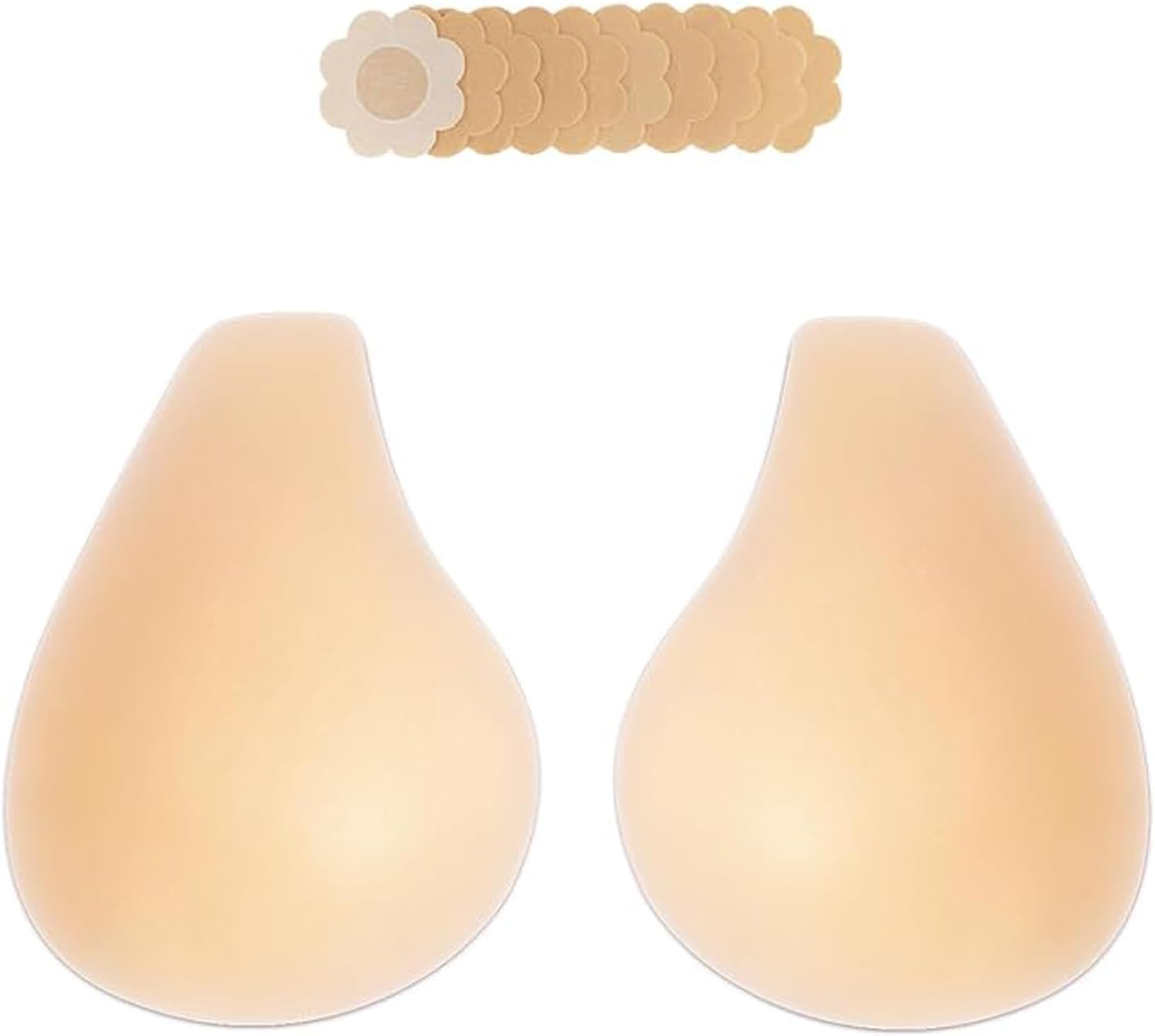 Bontierie 2025 Added Lift Seamless Nipple Covers Ultra-Thin Push up Sticky Pasties Women Adhesive Bras