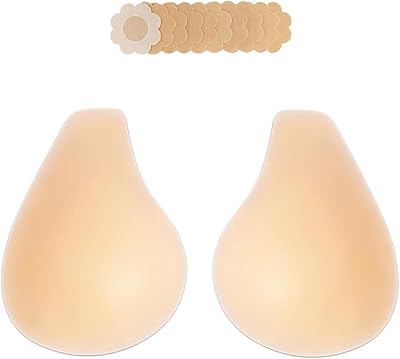 Bontierie Nipple Covers Sticky Push up Bra Added Lift Seamless Ultra-Thin Pasties Women Adhesive Bras