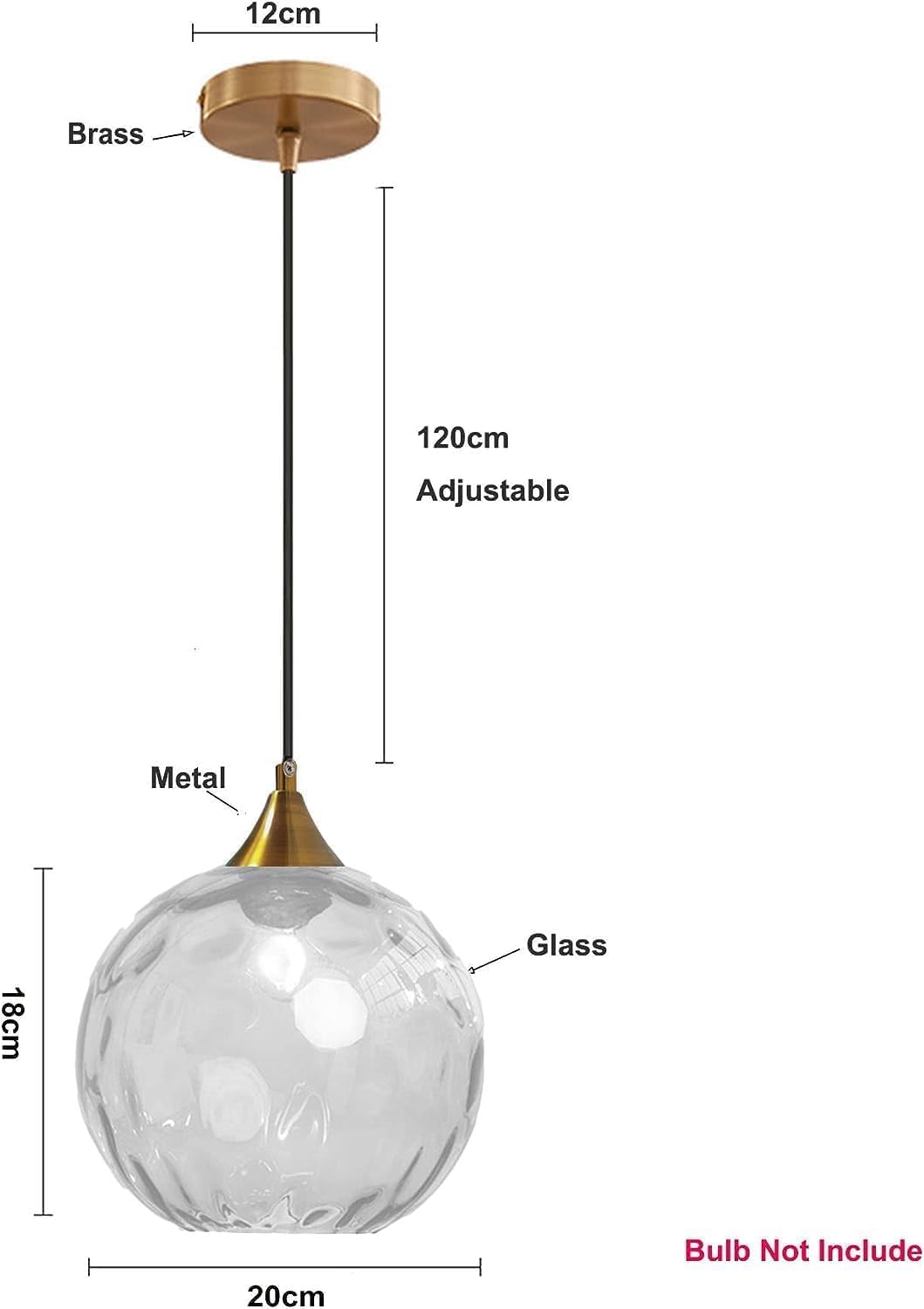 ペンダントランプ、ピンクウォーターガラスペンダントライトキッチンアイランド球状アンバーグリーンリップルガラス吊り下げランプ大型北欧ス  リンゴ型のガラスシェード♪ ペンダントランプ（クリア）セット【灯具A】 AX1-HS2837-TG06A – アンティーク家具と雑貨の店 ...