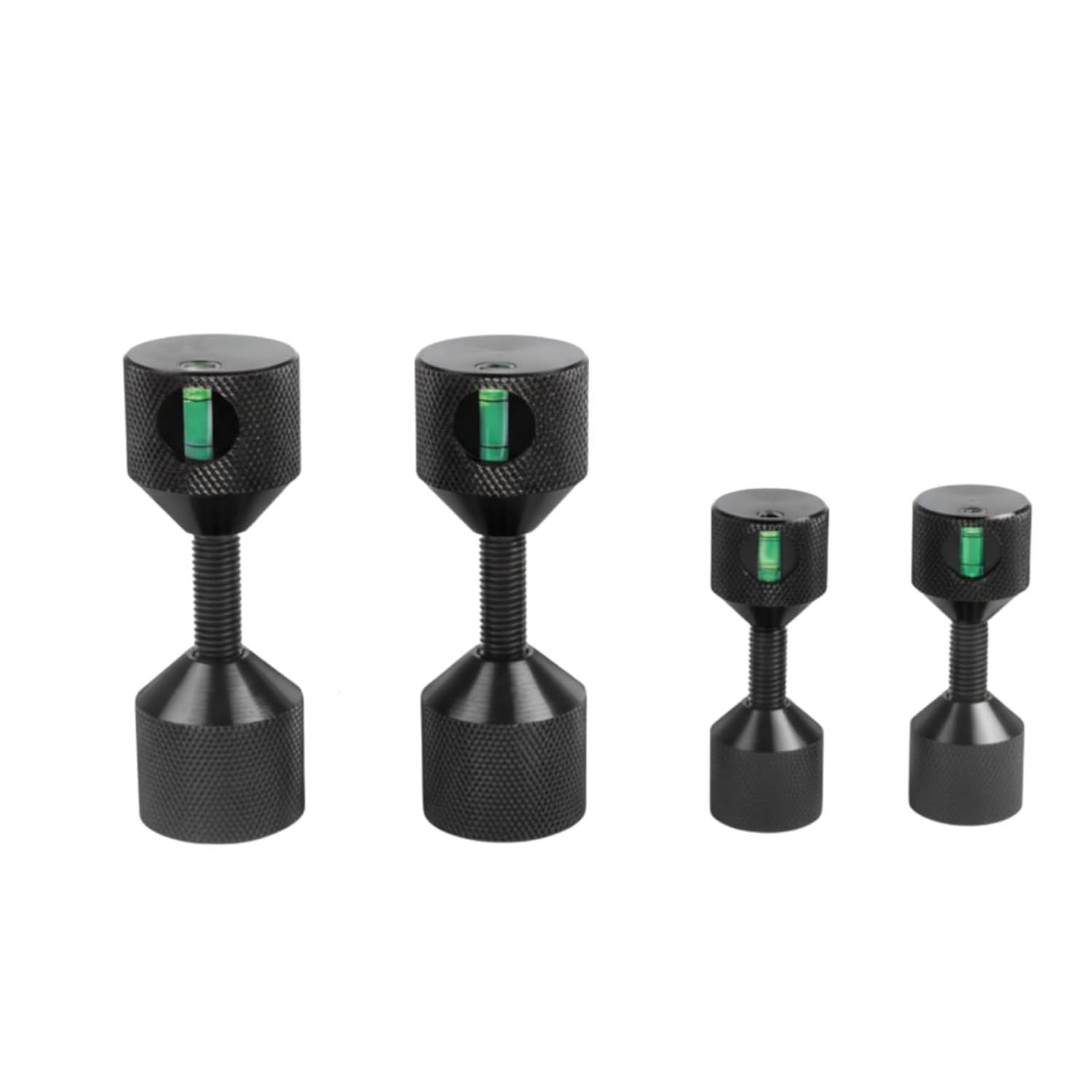 Flange Two Hole Pins, 4-Pack Built-in Level 6061 Two Hole Alignment Pins, 1-1/8"" & 1-5/8"" Alignment Guide Pin for Mechanical Industrial Assembly