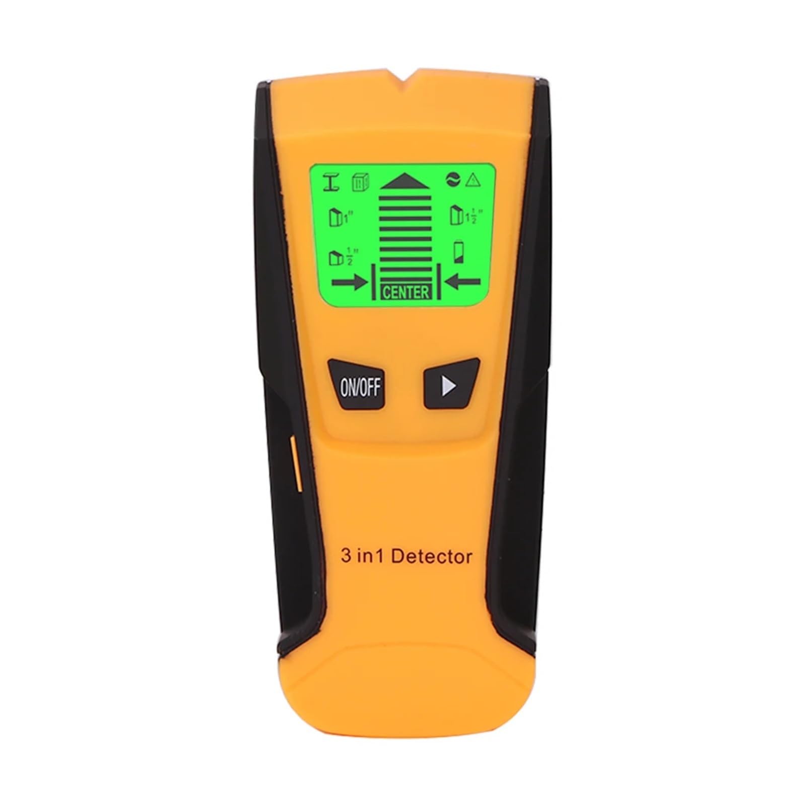 Detector De Postes De Madera Voltaje CA Cable Vivo Detectar Escáner De Pared (Color : Yellow)