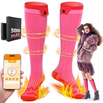 rechargeable heated socks for women