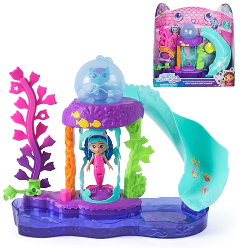Gabby's Dollhouse- Gabby’s Dollhouse: The Movie, Set de Juego de Colorido Acuario de Mercat, Figuras y Accesorios para la casa de muñecas, Juguetes niñas a Partir de 3 años (Spin Master 6074401)
