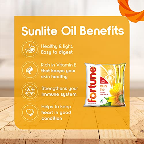 Fortune Sunlite Refined Sunflower Oil, 500 ml