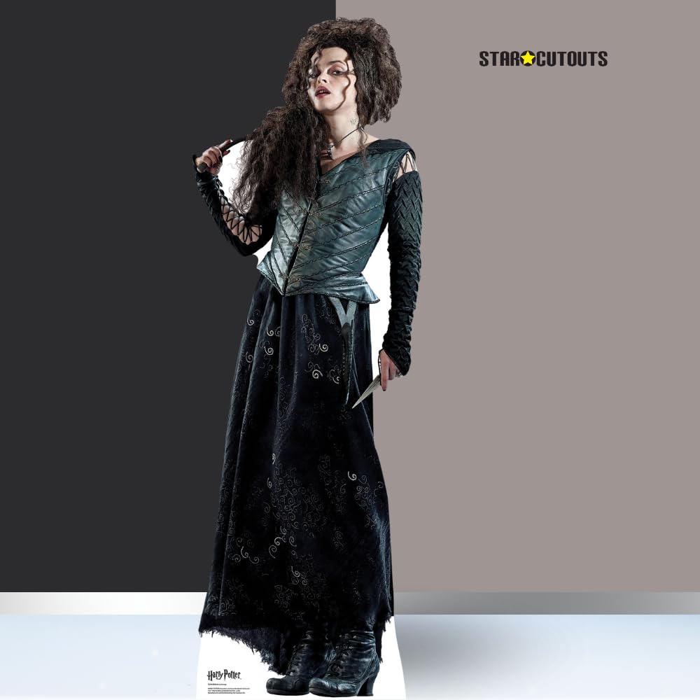 STAR CUTOUTS Bellatrix Lestrange Official Harry Potter Books Lifesize Cardboard Cutout 163 cm Tall, 163 x 55 x 163 cm