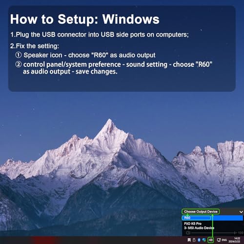 SOULION R60 PC Speakers Bluetooth 5.3 Soundbar for Desktop Computer, Laptop, Gaming, Monitor, with 5 LED Lighting Effects, USB Powered with USB-A to C Adapter, with 3.5mm Aux Jack - Image 9