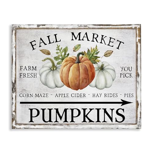 Fall Market Pumpkins- Canvas Art