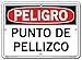 VESTIL DANGER SIGN SI-D-58-B-AL-080-S ALUMINUM .080" overall size 12.5"W x 9.5"H Pinch Point PUNTO DE PELLIZCO