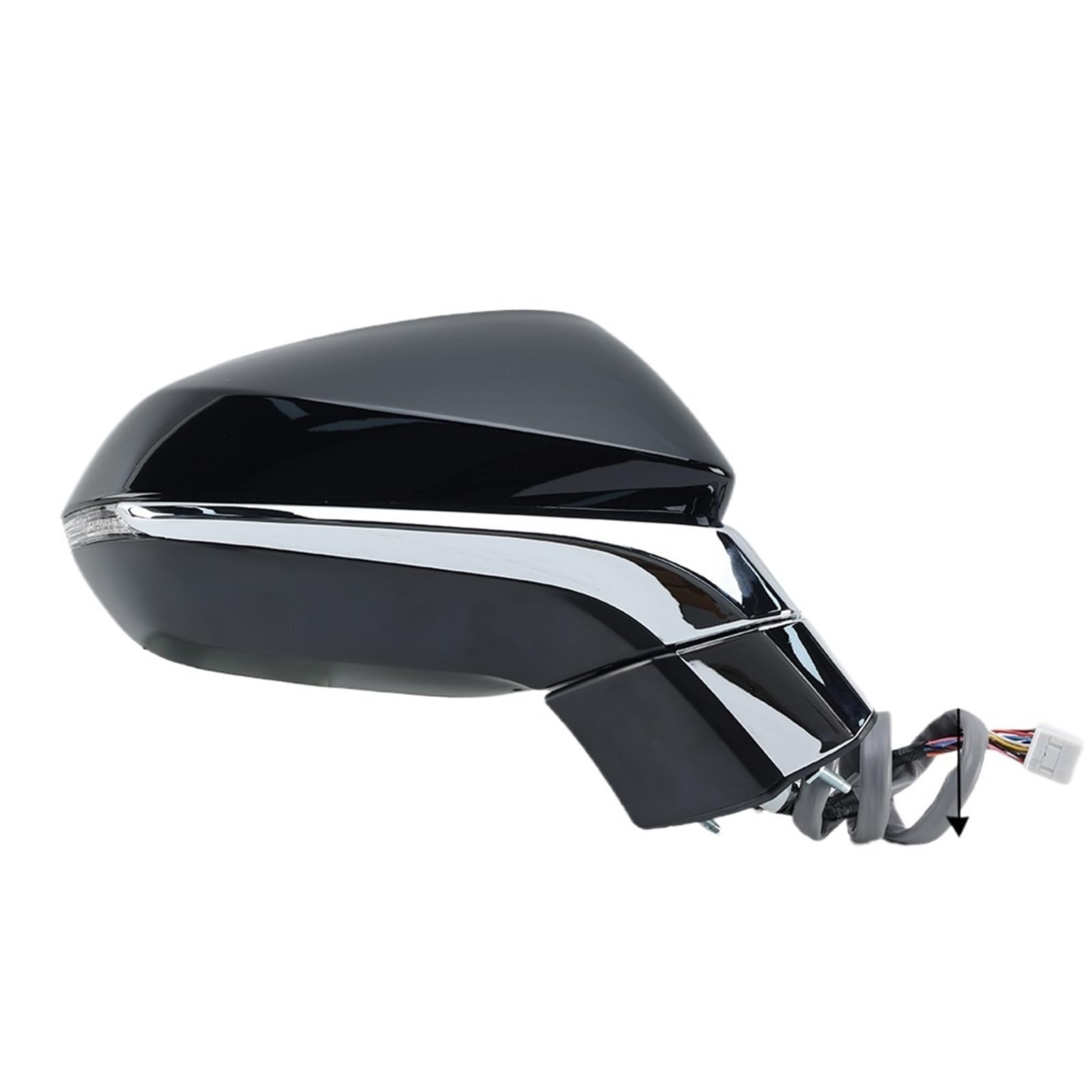 15 Pins Side Mirror Assembly Compatible for NX Series NX200t NX350 2015-2021 Glossy Black Blind Spot Rearview Mirror