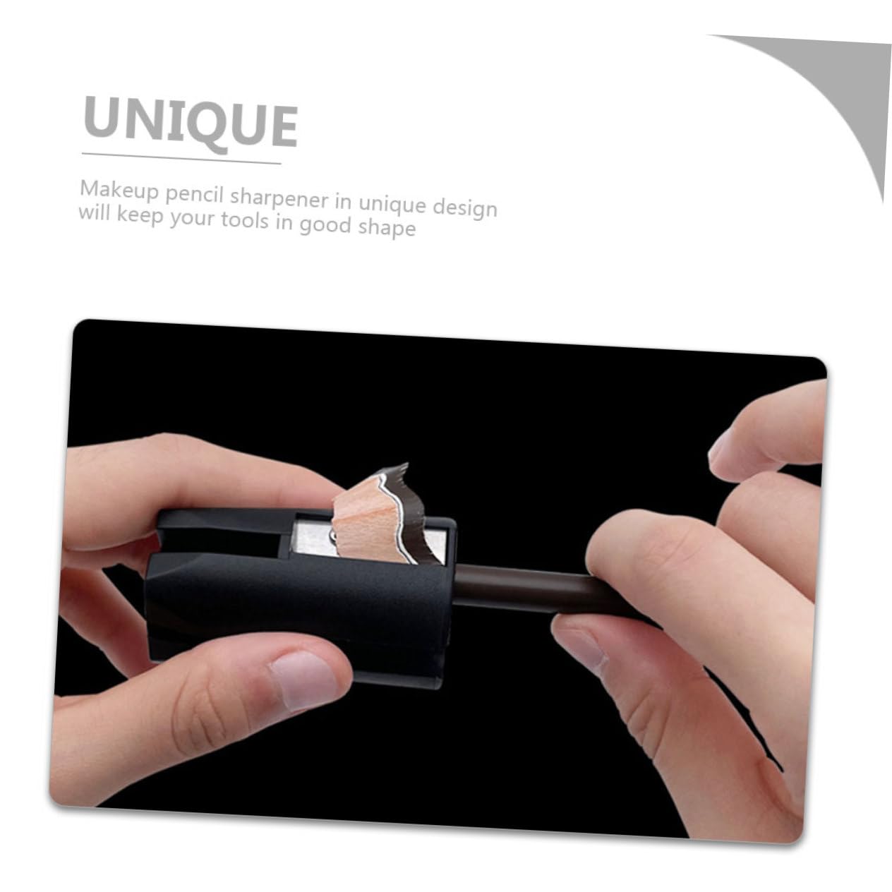Healeved 2pièces Crayon à Sourcils Avec Outil Affûtage Pratique Compacte Pour Maquillage Et Facile à Transporter