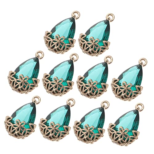 LALAFINA Botella Colgante De Arete De 10 Piezas De Agua Para Joyas Que Fabrican El Relicario Drop De Dorado Pendientes Del Reverencia Del Reverencia Del Reverencia De La Mano Pequeña
