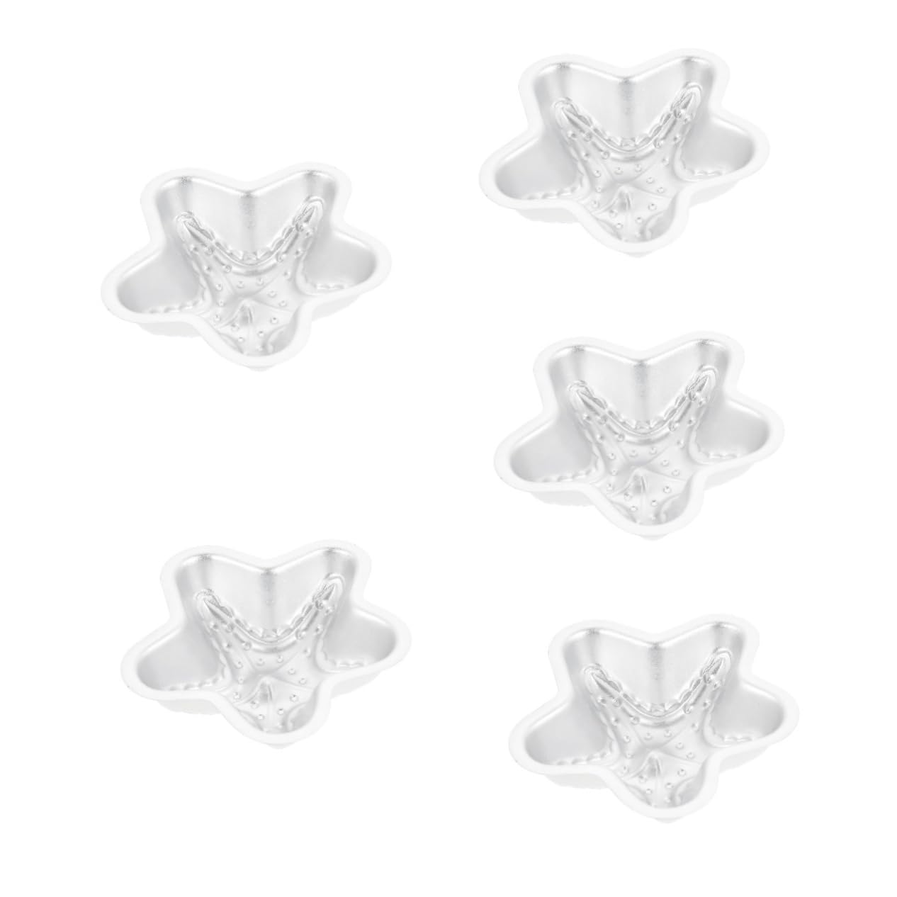 Ciieeo 5pezzi Per e Budini Non Appiccicoso Per Mousse Gelatina e Biscotti Utensile Versatile Per Dolci Casa