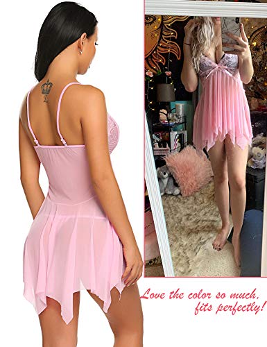 Image of Avidlove Lingerie for Women Lace Babydoll Sleepwear Boudoir Outfits Plus Size Langeray XS-5XL