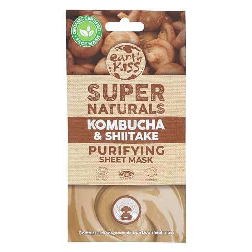 Earth Kiss Super Naturals Purifying Kombucha and Shiitake Sheet Mask