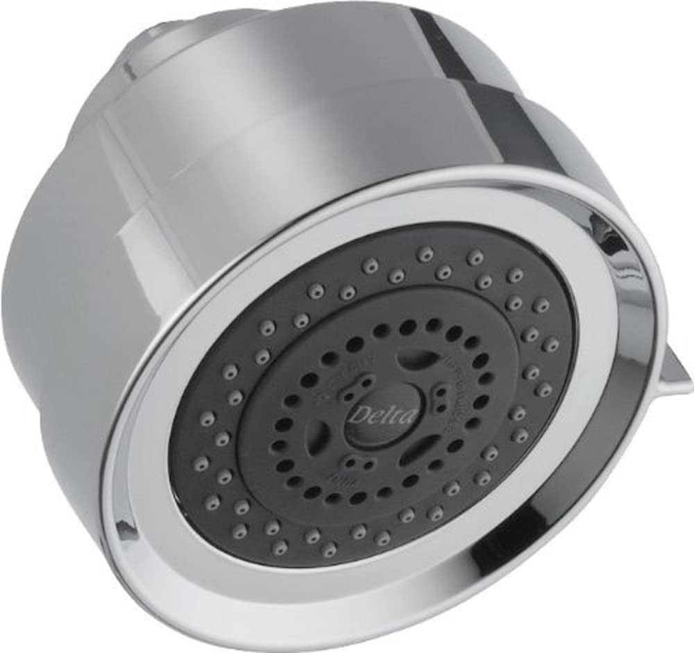 Faucet 4.4 inches (113 mm) Round 3 Setting Touch-Clean Showerhead for Bathroom I Overhead Shower Head with Full Body, Massaging, Soft Drench Sprays I Chrome RP48590