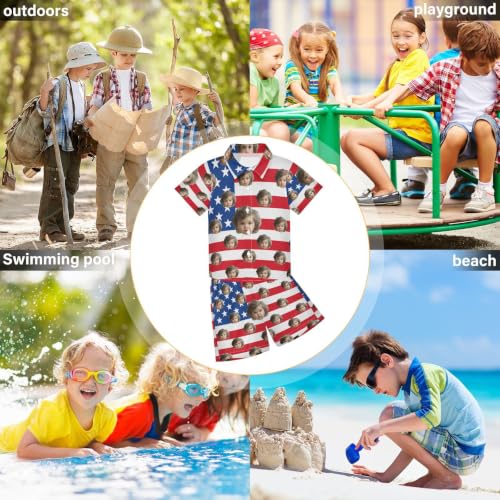 Image of 3T Toddler Boy Shorts Set Teal Hawaiian Button Down Shirts Summer Outfits for Little Boy