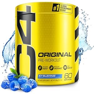 Cellucor C4 Original Pre Workout Powder ICY Blue Razz – Vitamin C for Immune Support – Sugar Free Preworkout Energy for Men & Women – 150mg Caffeine Plus Beta Alanine Plus Creatine – 60 Servings