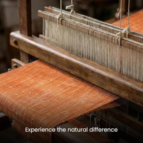 Image of Cotton Fabric Material for Men and women (3 Meter, Orange), Solid