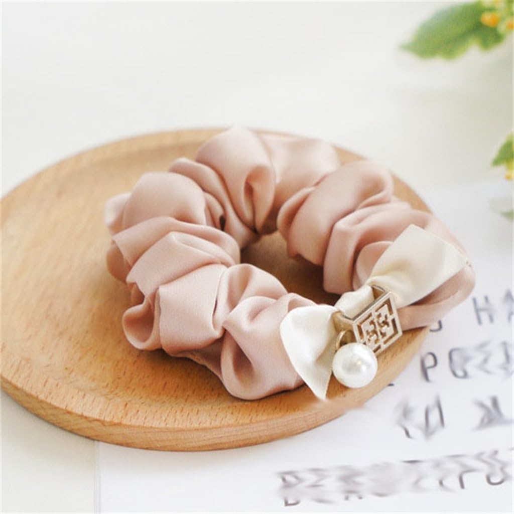 Hair Circle Pearl Flower Hair Circle Silk And Satin Cloth Art Hair Circle Cloth Art Hair Ornaments