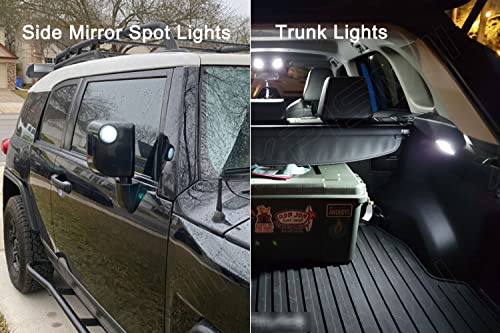 Kit de 8 focos LED 6000K para interior Toyota FJ Cruiser miniatura 6