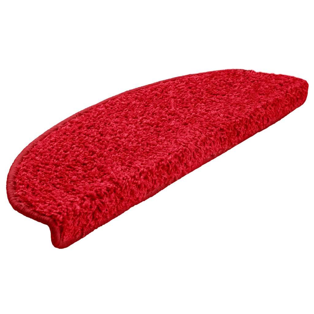 Mata schodowa 10 sztuk 65 x 21 x 4 cm czerwona