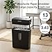 Paper Shredder for Home,10-Sheet Cross Cut with 13L Basket, P-4 Security Level,3-Mode Design - Shreds CD and Credit Card,Shredders for Home Use