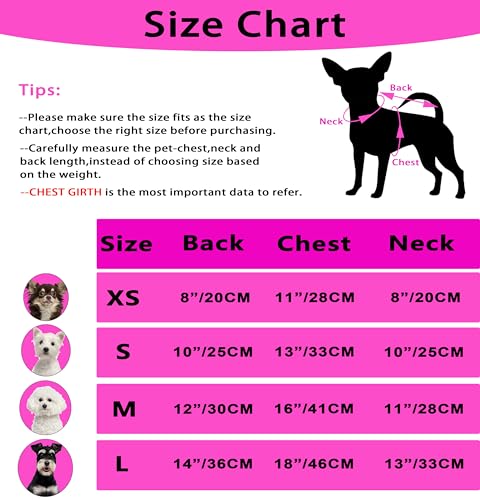 Dog Sweaters for Small Dogs Knit Small Dog Sweater Warm Winter Dog Clothes Girl Turtleneck Puppy Sweater Sleeveless Chihuahua Clothes for Cold Weather Solid Stretchy Pet Cat Outfit (Rose, S) - Image 8