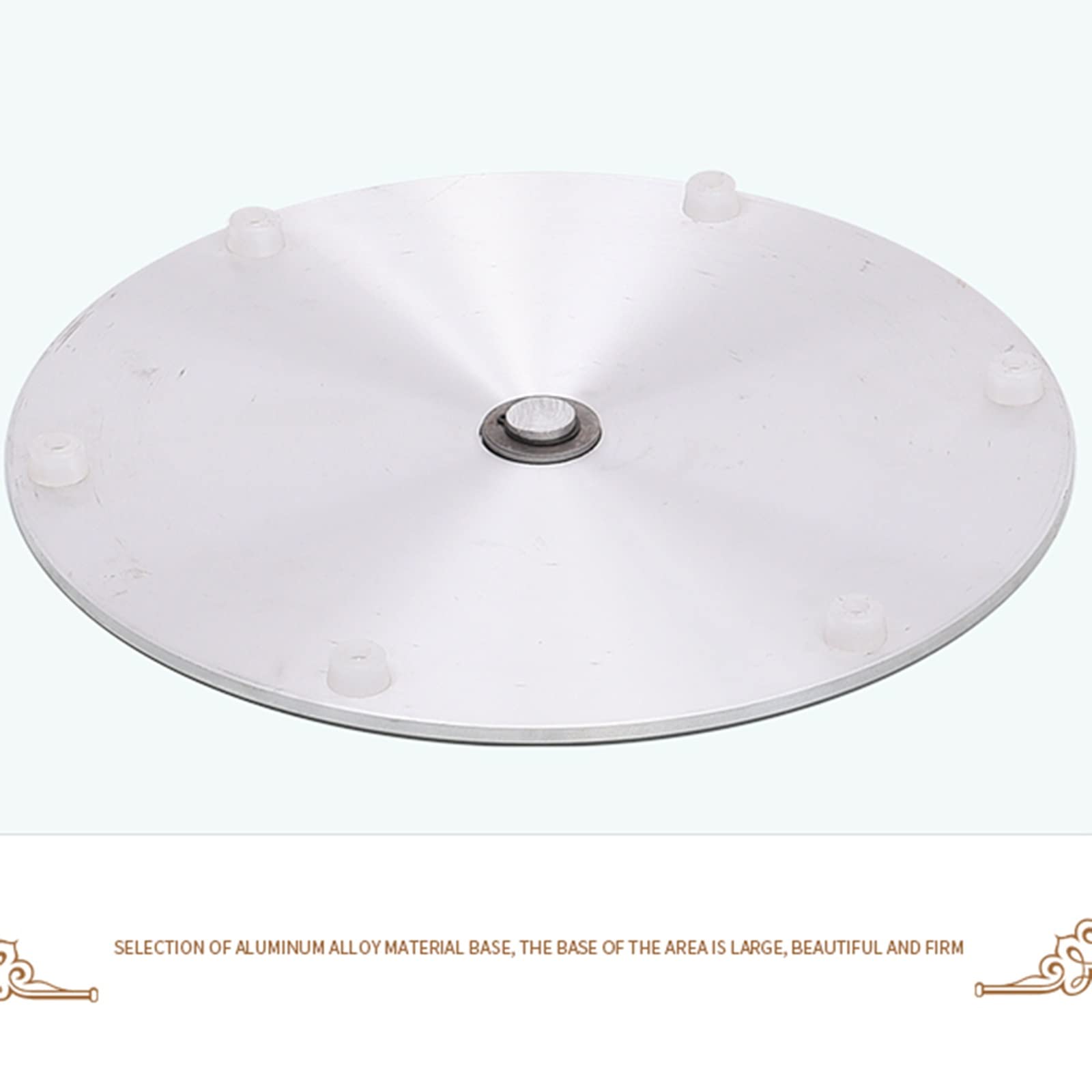 Plateau tournant de Cuisine Lazy Susan, Base en Aluminium, Silencieux/Pas Facile à Incliner, épaisseur : 10 mm (Taille : 20 pouces/50 cm)