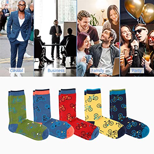 Lavencious Mens Bamboo Mid-Calf Cycling Sports and Dress Socks for Men Sock Size 10-13,13-154