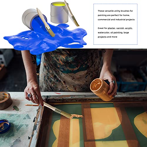Uplama 48Pack 1 Inch Paint And Chip Paint Brushes For Paint, Stains, Varnishes, Watercolor, Wood, Wall, Furniture-Brush Cleaner #TOP4