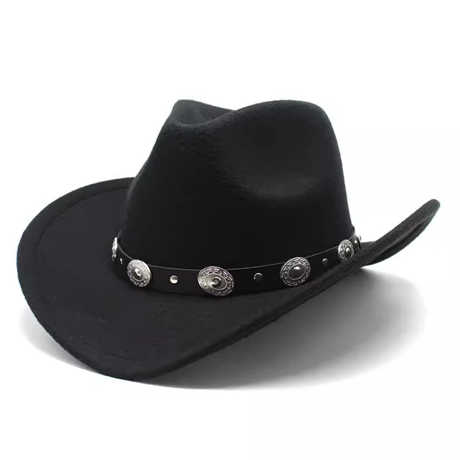 Cappello da Cowboy Cappello da Cowboy in Tweed Western con Bombetta, Stile minoranza, Cappello per Uomo e Donna