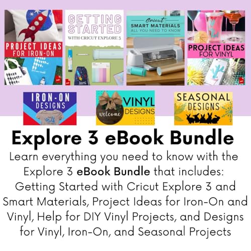 Cricut Z20-08337-E10 Explore Air 3 Machine And Basics Vinyl Pack Bundle- Beginner Craft Cutting Machine thumb #4