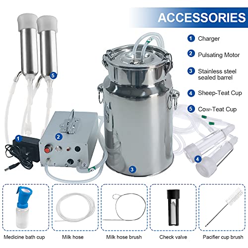 Labfeng LAB-B07 7L Cow/Goat Two-In-One Milking Machine thumb #7