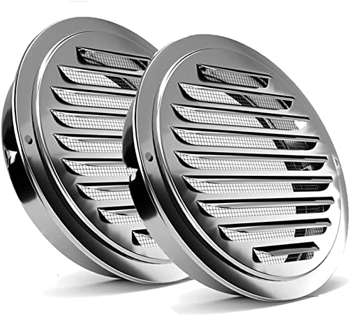 Lüftungsgitter 150 75 Mm Lüftungsgitter Aus Kunststoff, Rund, Mit