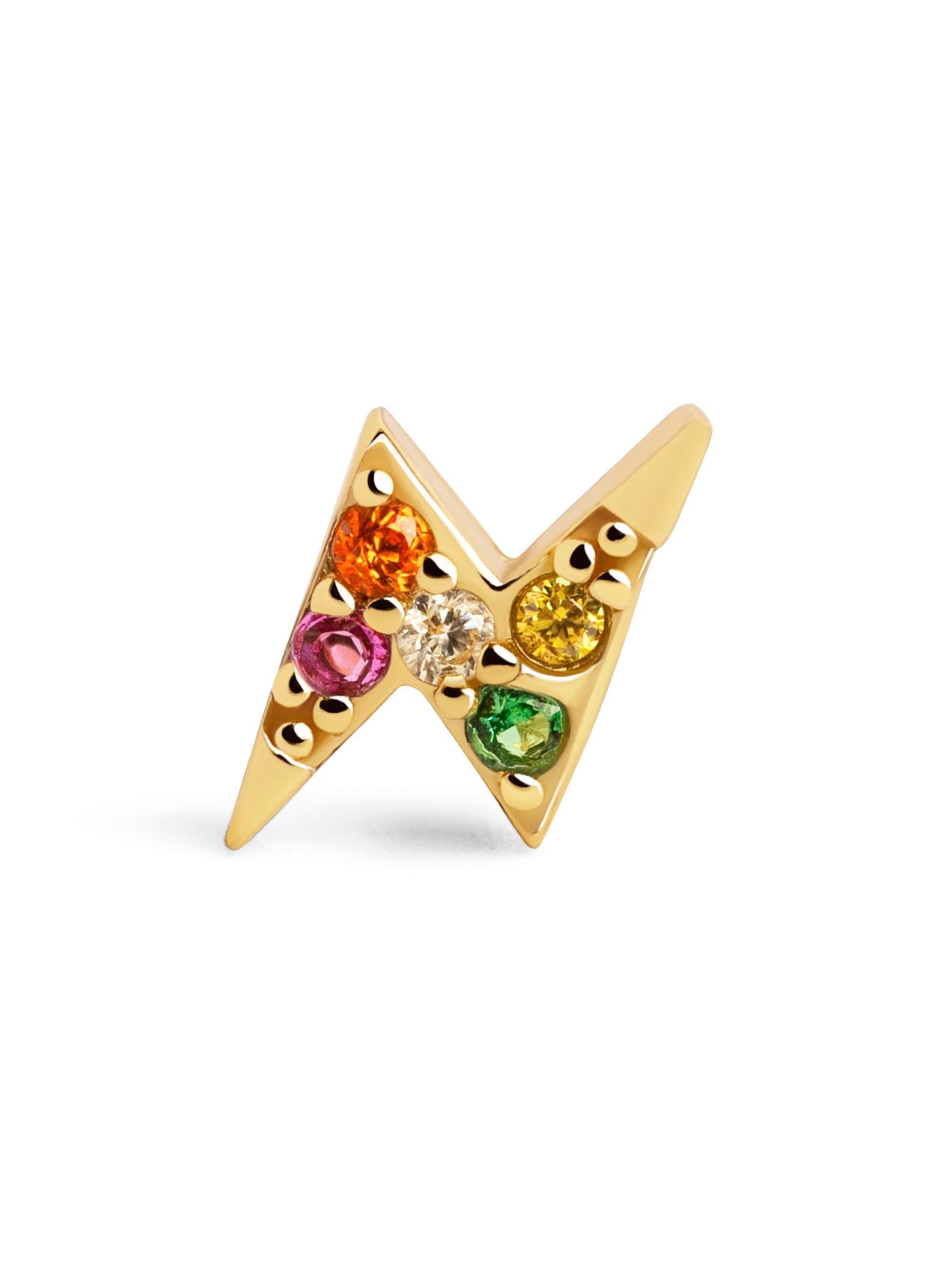 Orecchino Singolo SINGULARU Guidance - Argento Sterling Placcato Oro