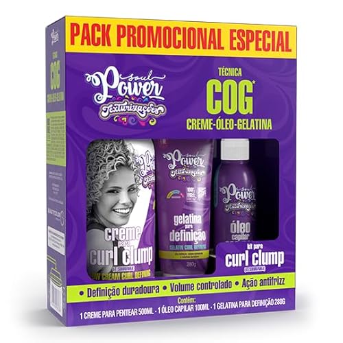 Kit Curl Clump Tesourinha Texturizações Soul Power - Técnica COG