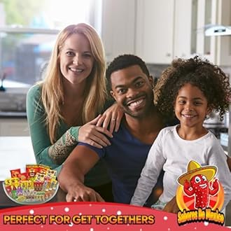 Mexican Candy Variety Pack (50 Count) Dulces Mexicanos, Mexican Snacks, with Vero Lollipops, Lucas Candy, Pulparindo Tamarindo, Mazapan, Spicy Dulce Mexico Assorted Mix, by Sabores de Mexico