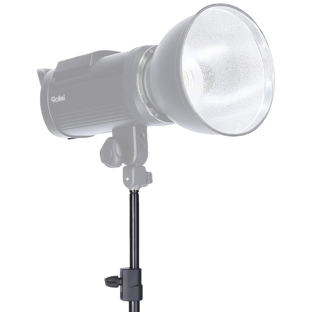 Rollei 28531, Treppiede per Lampada da Studio da 200 cm, per Luci LED Permanenti, Flash e Altri Accessori con Connettore Spigot