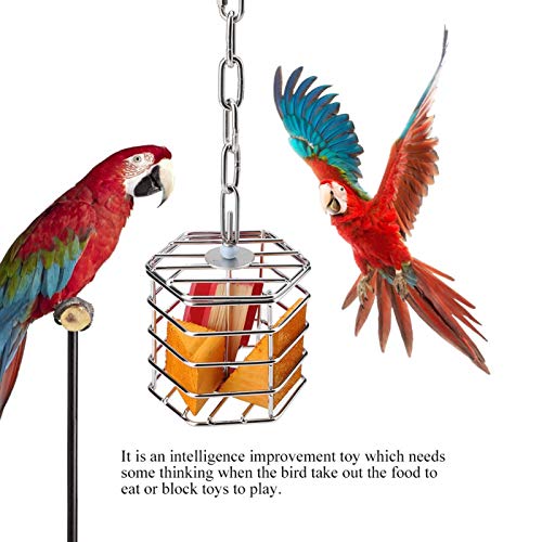 Huisdier Vogel Opknoping Foerageren Tool Eenvoudig in de voedselkooi te plaatsen is verwijderbaar voor vogels Biedt… - Afbeelding 6