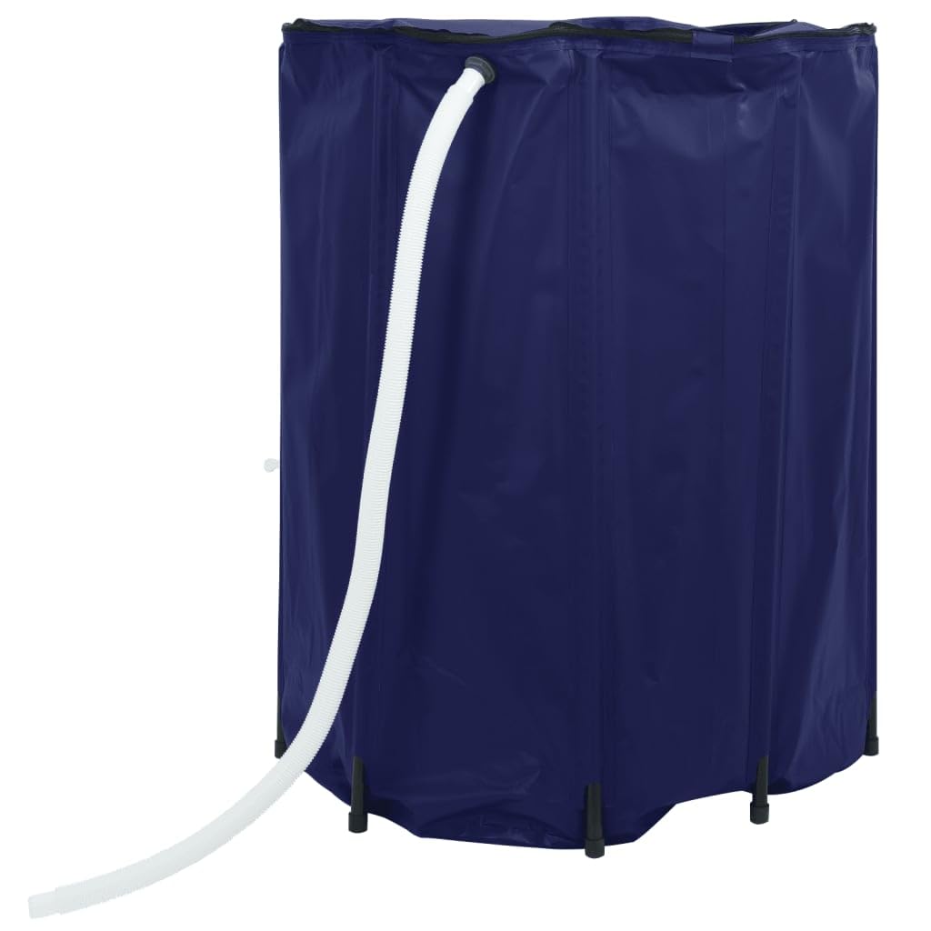 LAPOOH Serbatoio Acqua con Rubinetto Pieghevole 500 L in PVC,Bidone per la Raccolta dell'Acqua Piovana,Serbatoio Cisterna Raccolta Acqua-155996