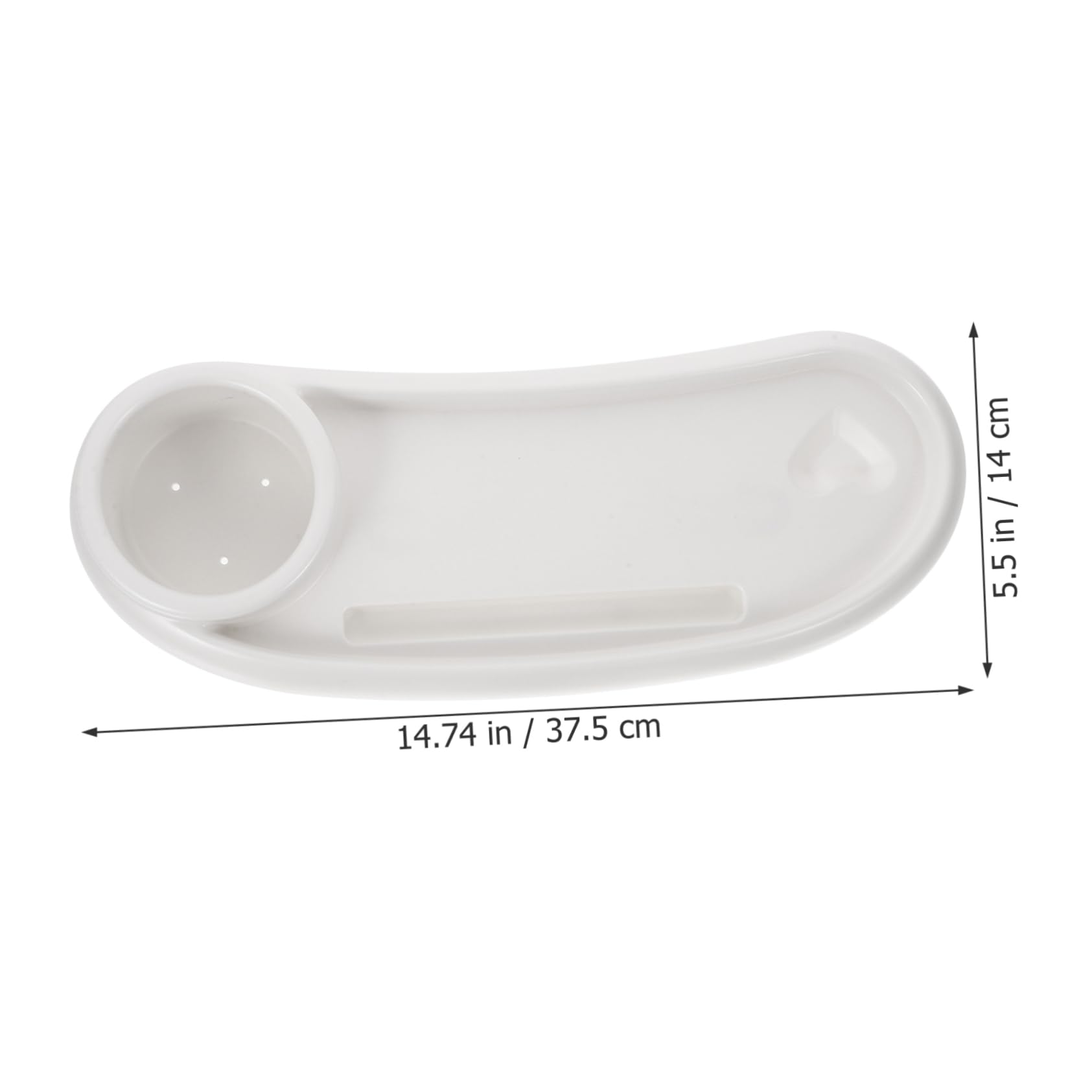 Vaguelly Bandeja para Cochecito Portavasos, Plástico Blanco Desmontable y Fácil de Limpiar, Accesorio Adecuado para Paseos y Comidas de Ñiño