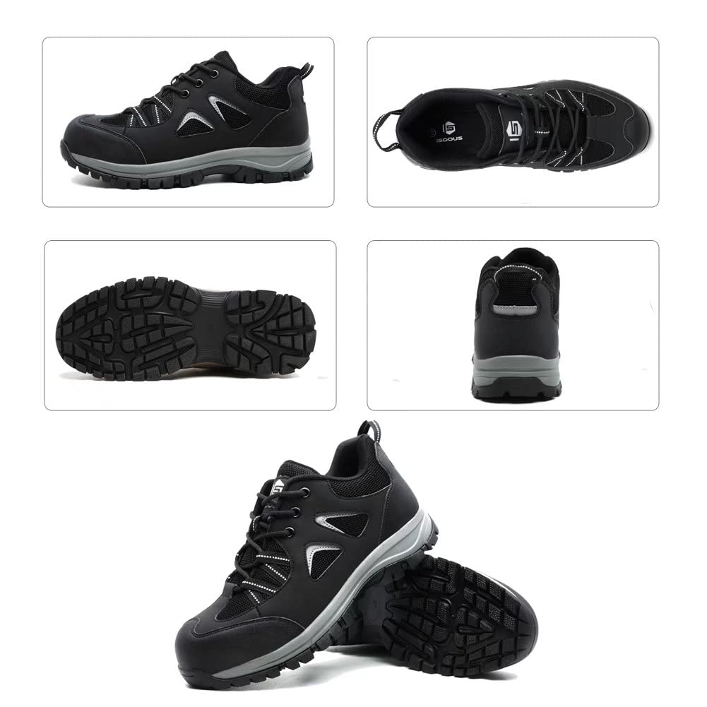 Scarpe Antinfortunistiche Uomo Donna Scarpe da Lavoro con Punta in Acciaio Leggere Comodo Sportive di Sicurezza Scarpe