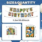 Italian Brainrot Birthday Decorations Set with Brainrot Designs, Brainrot Party Decorations Kit Includes Banner, Backdrop, Tablecloth, Balloons, Cake Topper for Kids Party (B) - Image 4