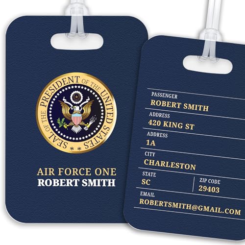 Personalized Air Force Luggage Tag, Air Force Travel